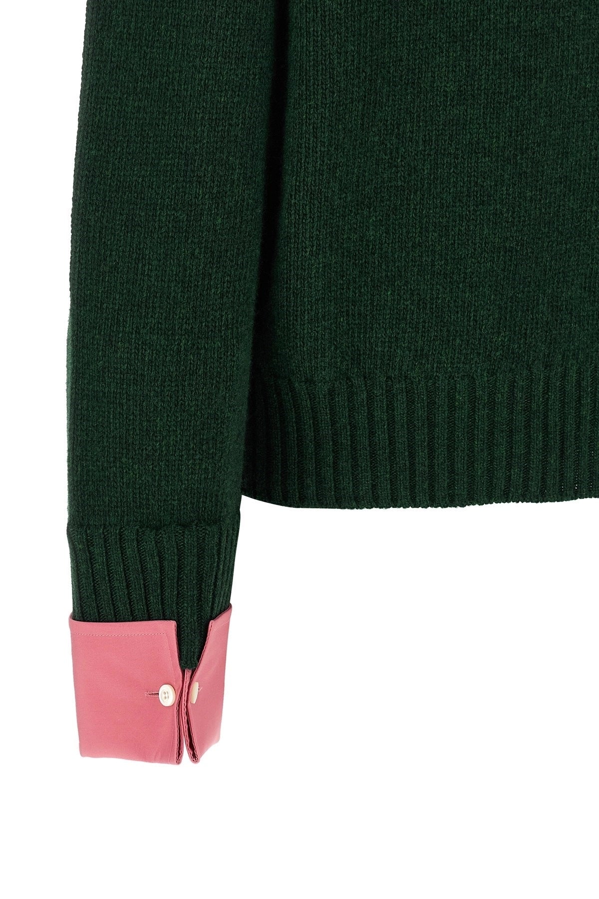 PRADA Women's Wool Sweater in Forest Green