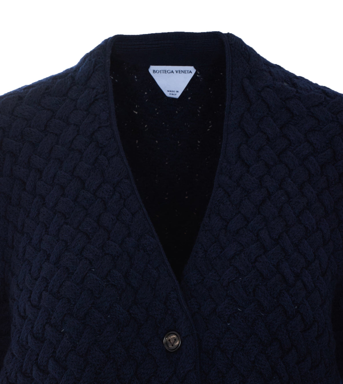 Bottega Veneta Women's Intrecciato Wool in Midnight Blue - view 4