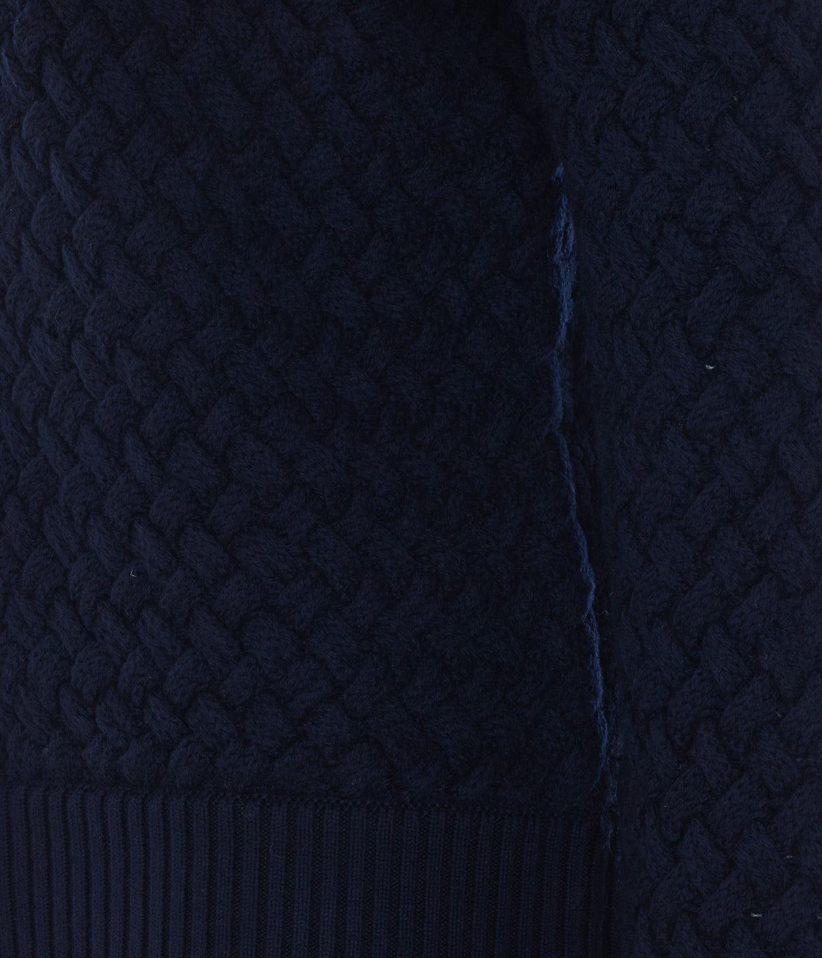 Bottega Veneta Women's Intrecciato Wool in Midnight Blue - view 2