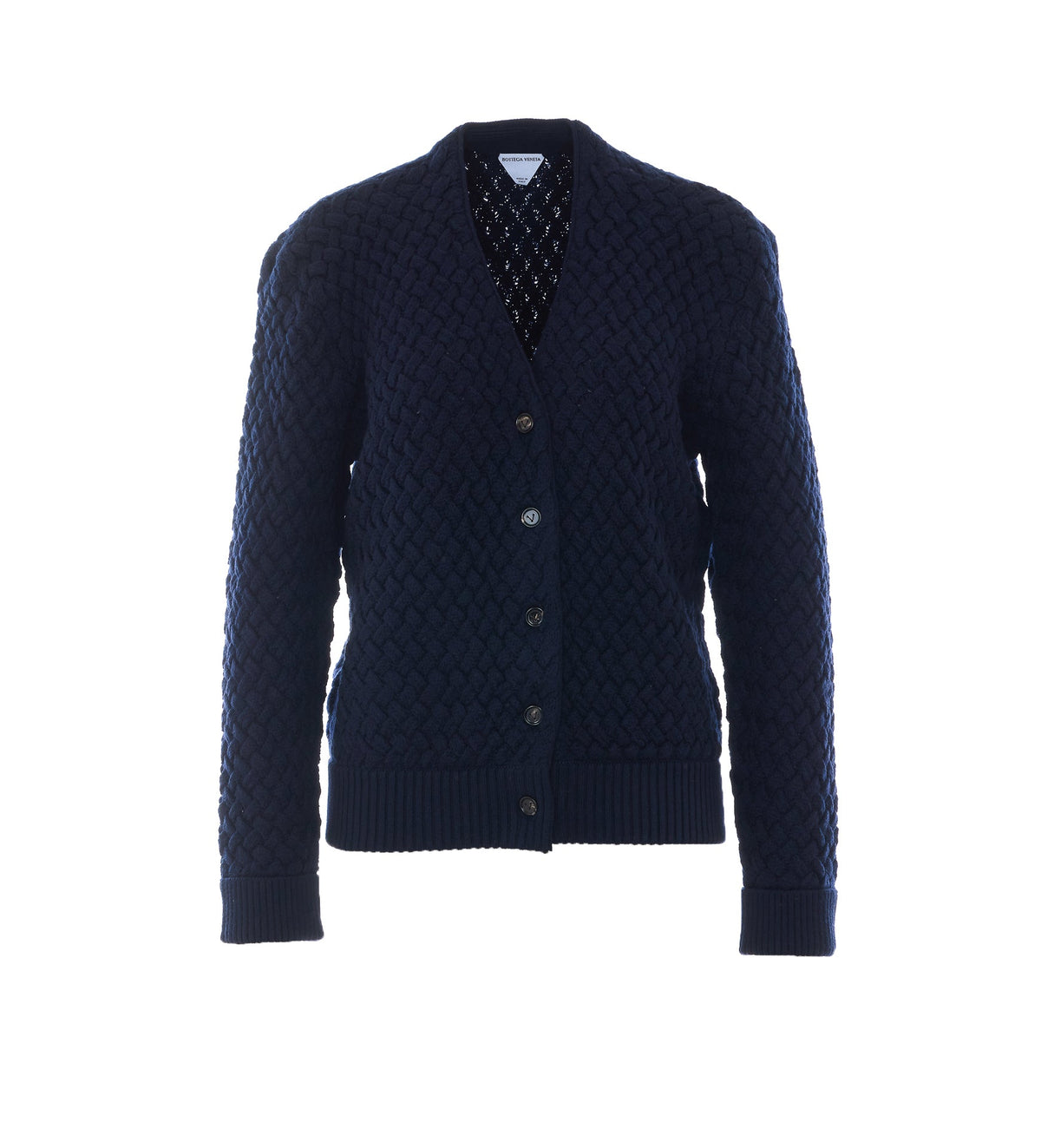 Bottega Veneta Women's Intrecciato Wool in Midnight Blue - view 1
