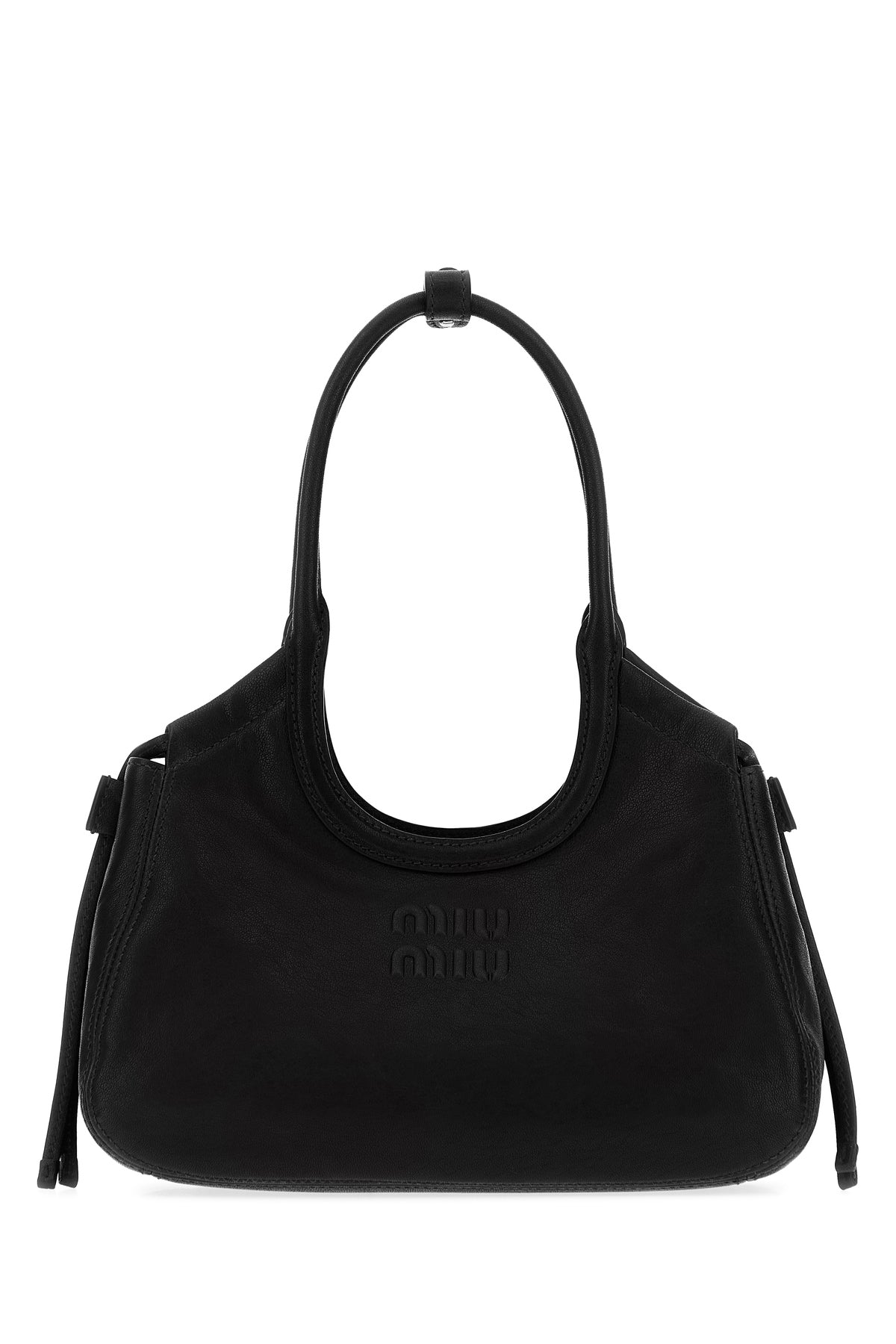 Miu Miu Women's Ivy Nappa Leather Handbag in Black