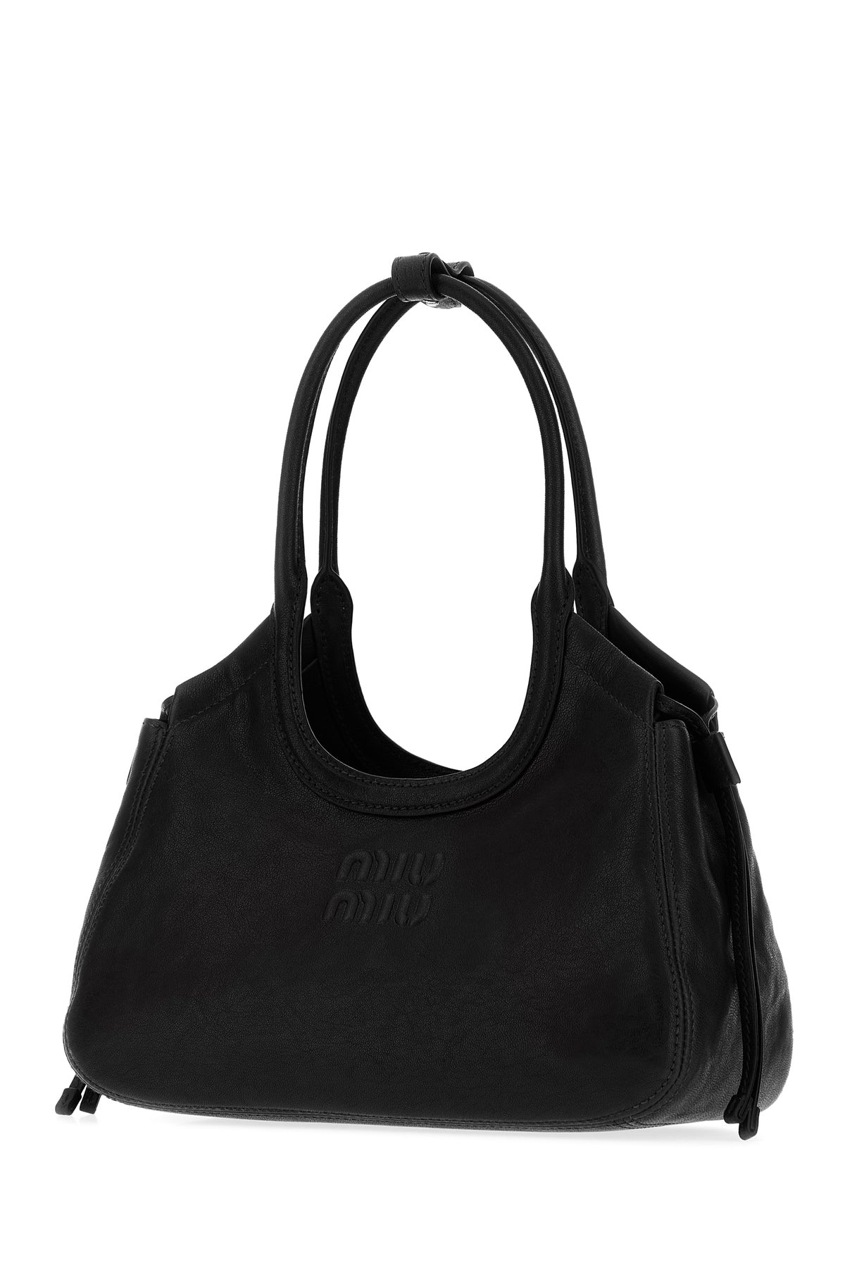 Miu Miu Women's Ivy Nappa Leather Handbag in Black