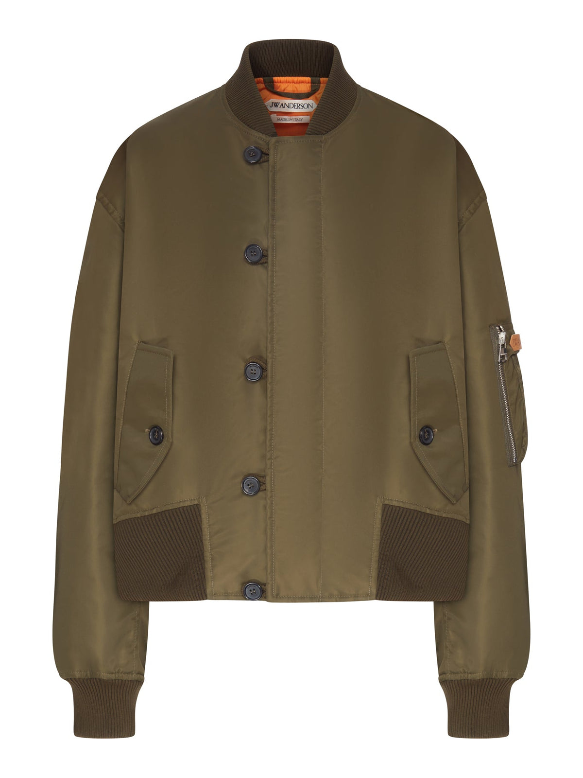 JW Anderson Women's Bomber Jacket in Military Green Nylon - view 1