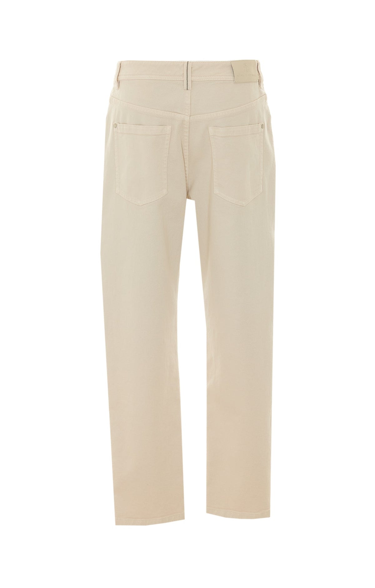 Brunello Cucinelli Women's Jeans in Ecru Cotton - view 2