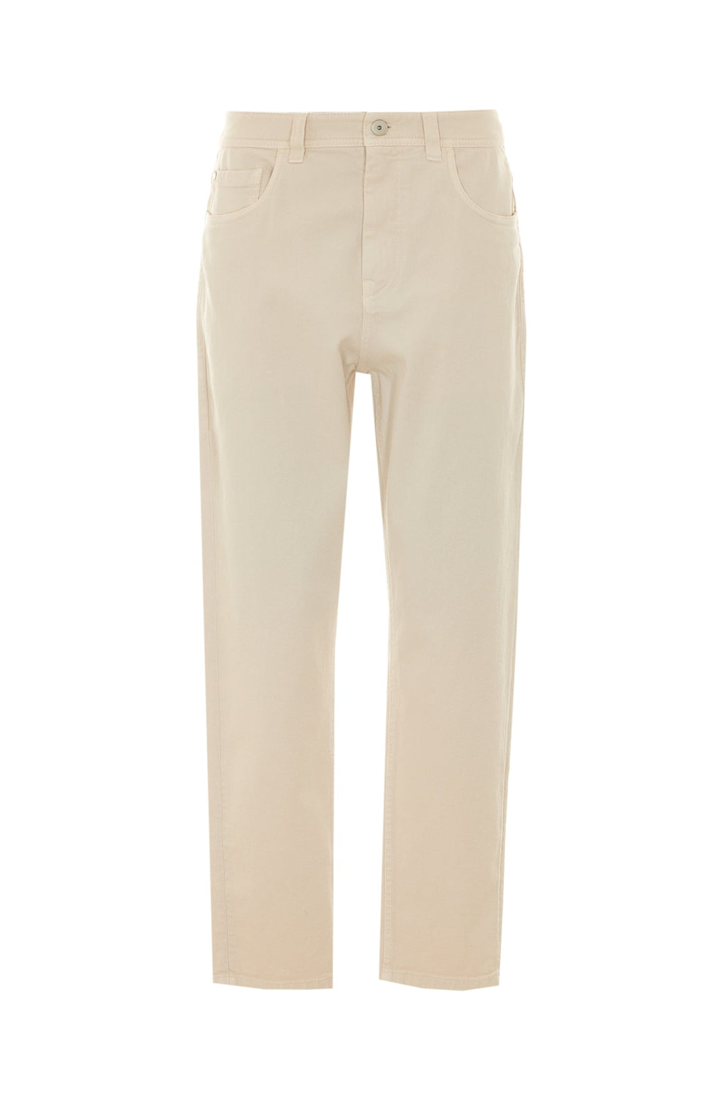 Brunello Cucinelli Women's Jeans in Ecru Cotton - view 1