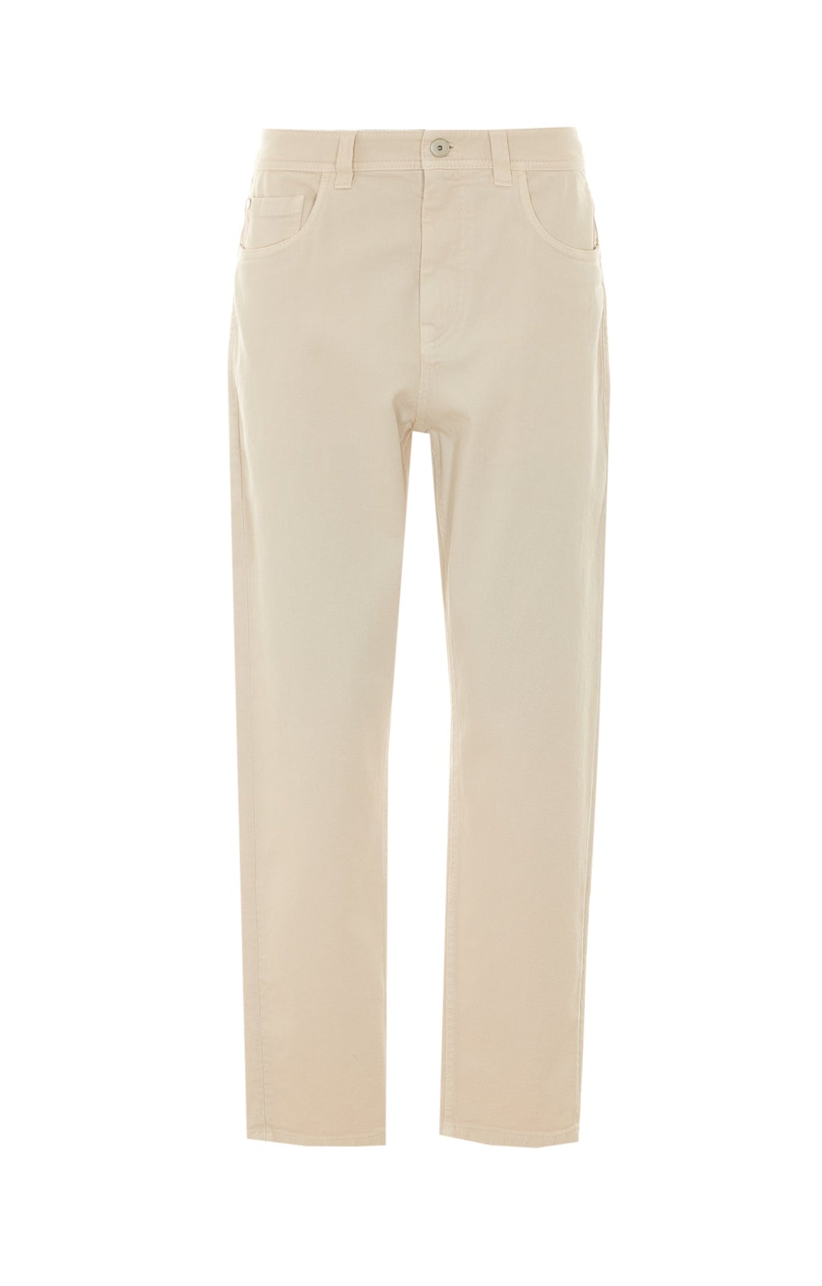 Brunello Cucinelli Women's Jeans in Ecru Cotton - view 1