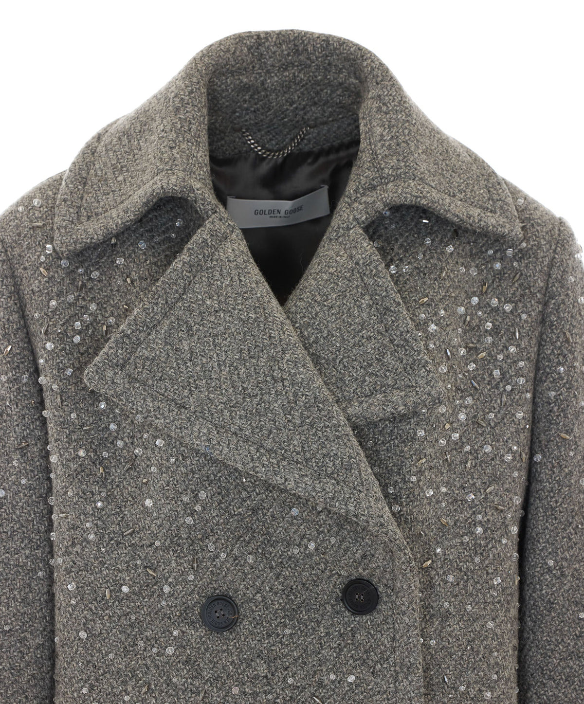 Golden Goose Women's Journey Short Trench Coat in Grey - view 4
