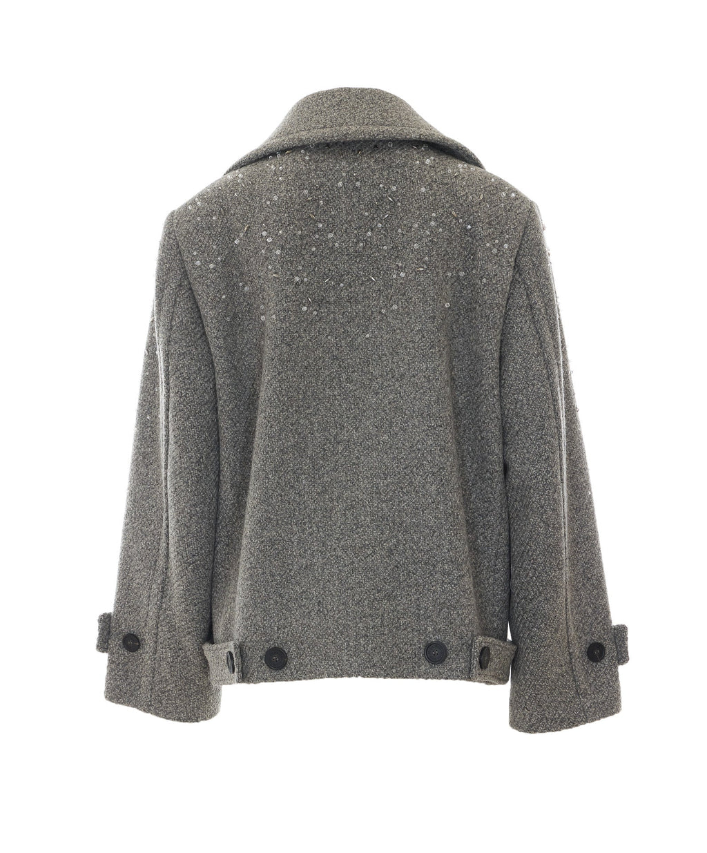 Golden Goose Women's Journey Short Trench Coat in Grey - view 3
