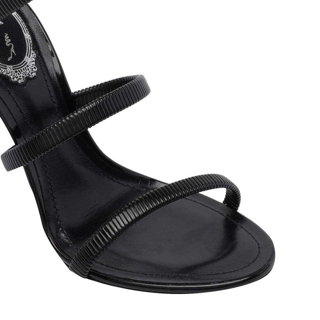 René Caovilla Women's Juniper Pump Sandals in Black - view 4