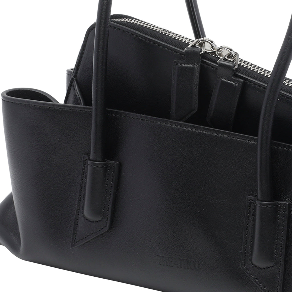 The Attico Women's La Passeggiata Small Shoulder in Black - view 2