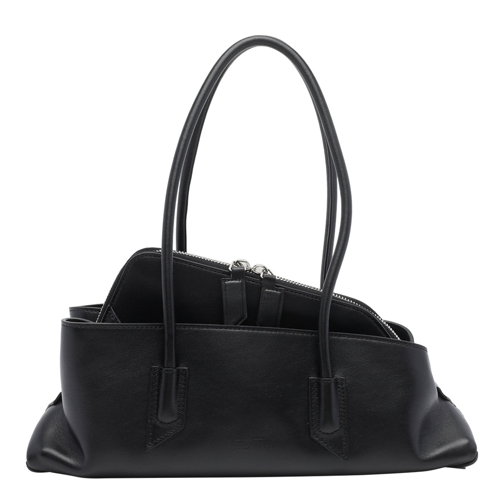 The Attico Women's La Passeggiata Small Shoulder in Black - view 1
