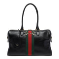 Gucci Women's Large Borsetto Boston Bag in Black Leather - view 1