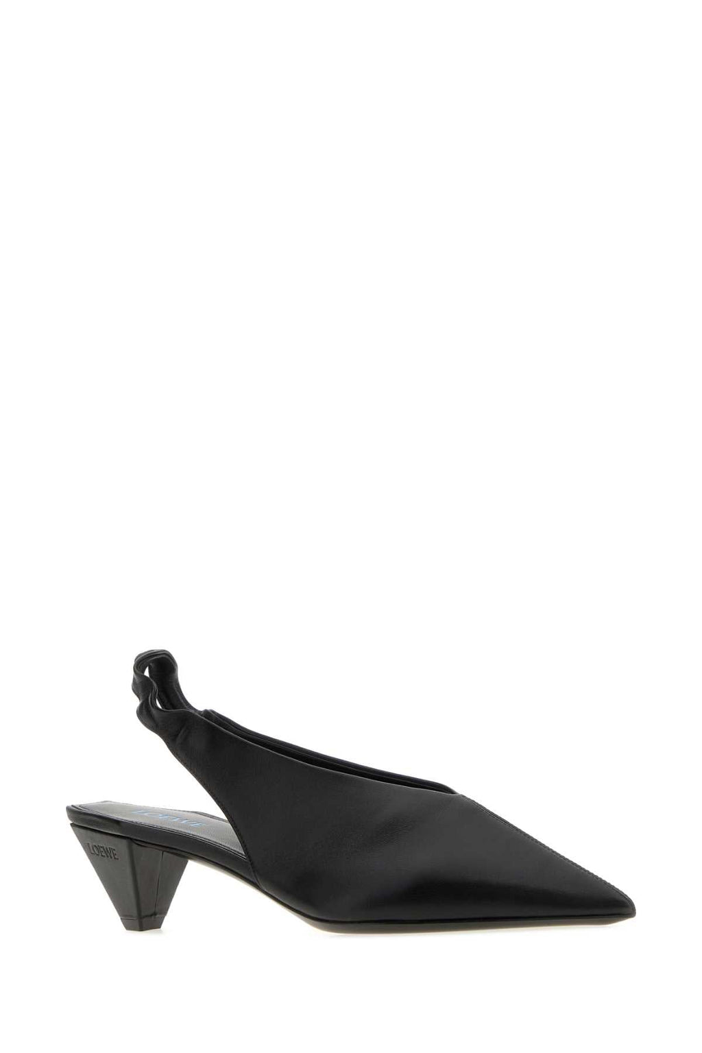 Loewe Women's Leather Origami Cubic Slingbacks in Black - view 2