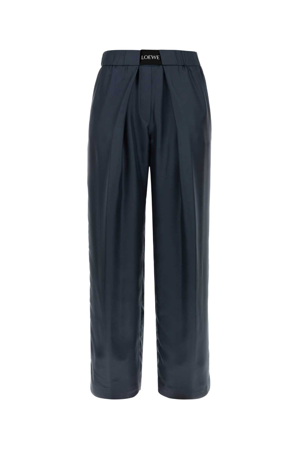 Loewe Women's Silk Trousers in Dark Grey - view 1