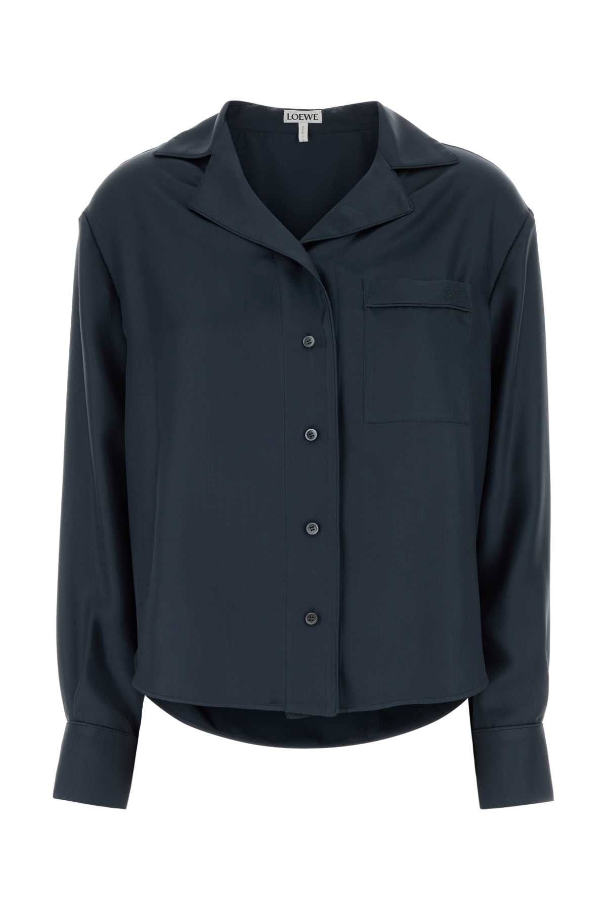 Loewe Women's Silk Pyjama Blouse in Dark Grey - view 1