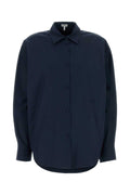Loewe Women's Cotton Shirt in Navy Blue - view 1