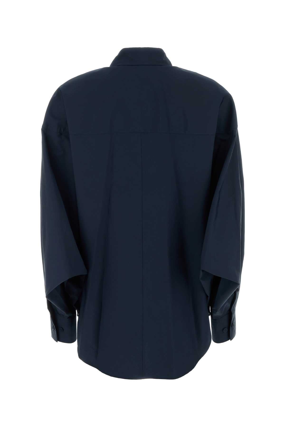 Loewe Women's Cotton Shirt in Navy Blue - view 2