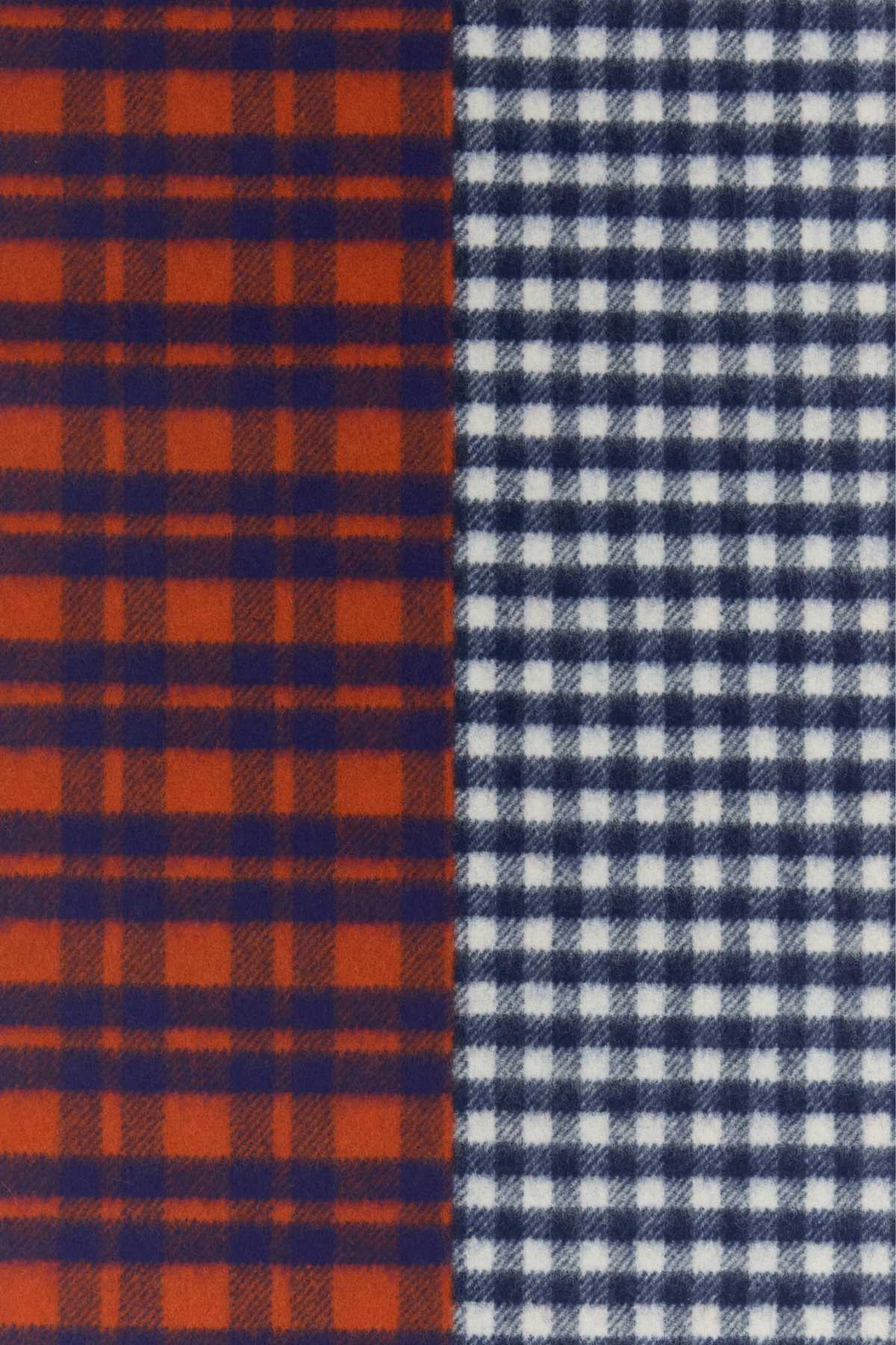 Loewe Women's Wool Cashmere Scarf in Red/Blue - view 2