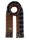 Loewe Women's Wool Cashmere Scarf in Navy Blue/Orange - view 1