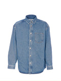 Loewe Men's Anagram Shirt in Blue