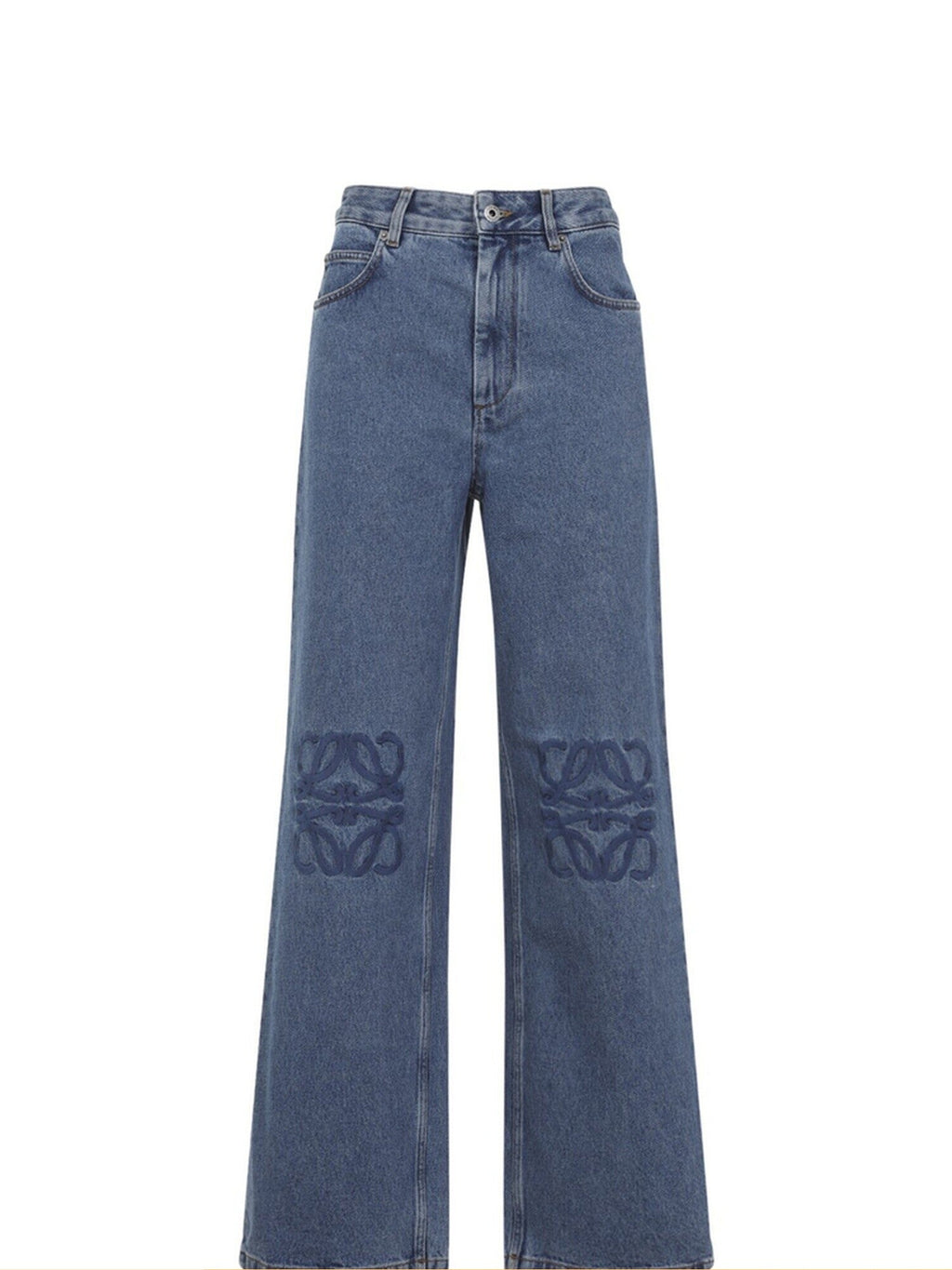 Loewe Women's Anagram Jeans in Blue
