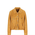 Loewe Women's Leather Jacket in Camel