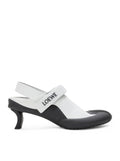Loewe Women's Dive Slingbacks in White Leather - view 1
