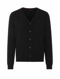 Gucci Men's Logo Cardigan in Black Cashmere - view 1