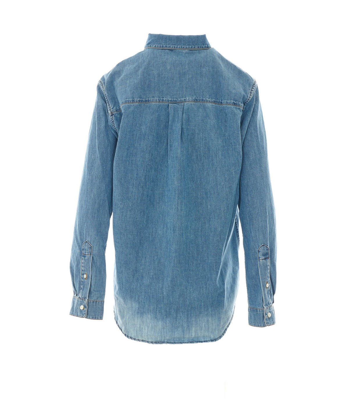 Miu Miu Women's Logo Miu Miu Shirt in Denim Cotton - view 2