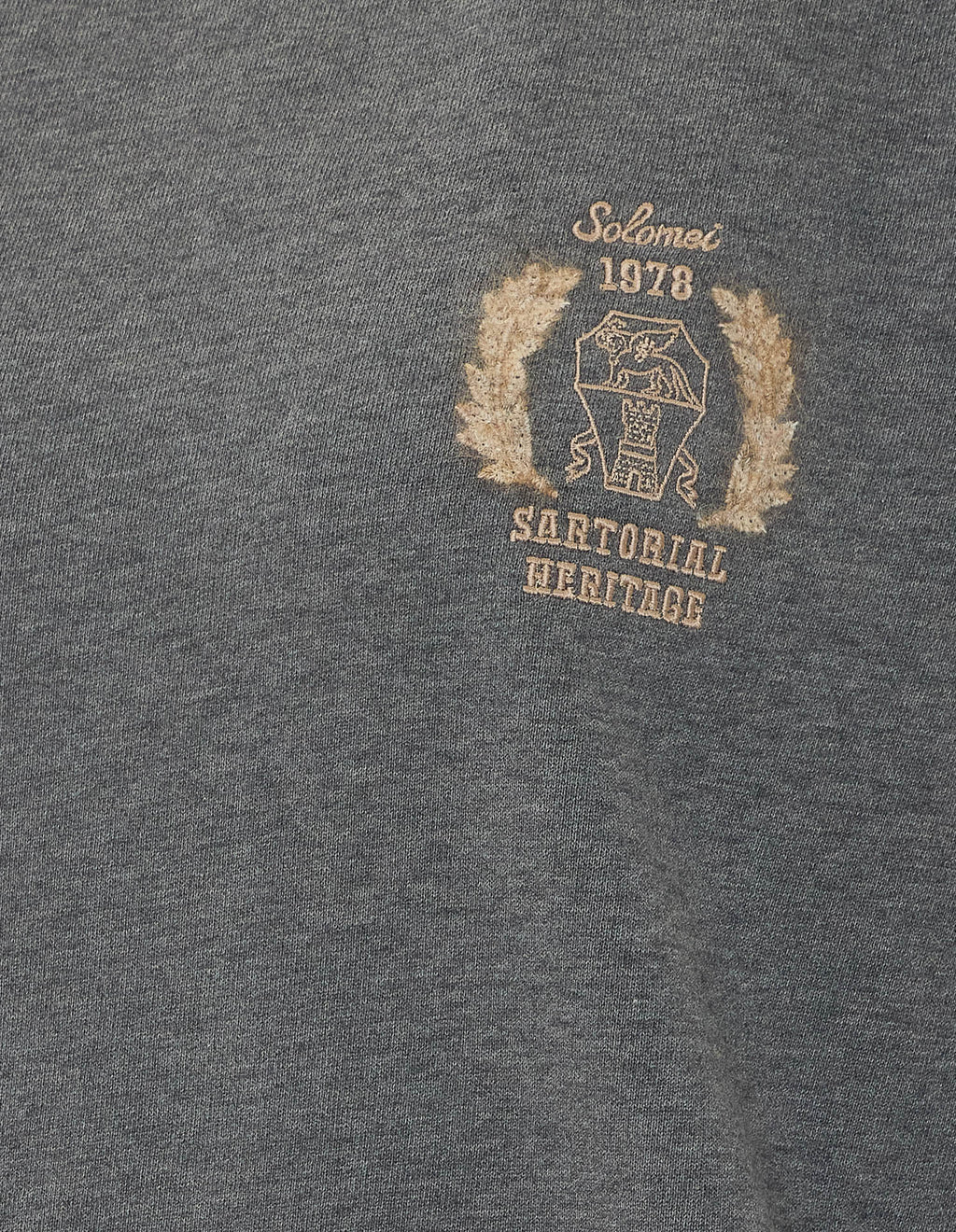 Brunello Cucinelli Women's Logo Sweatshirt in Grey Cotton - view 3