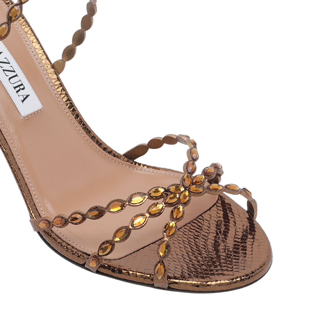 Aquazzura Women's Love Struck Pump Sandals in Bronze - view 2