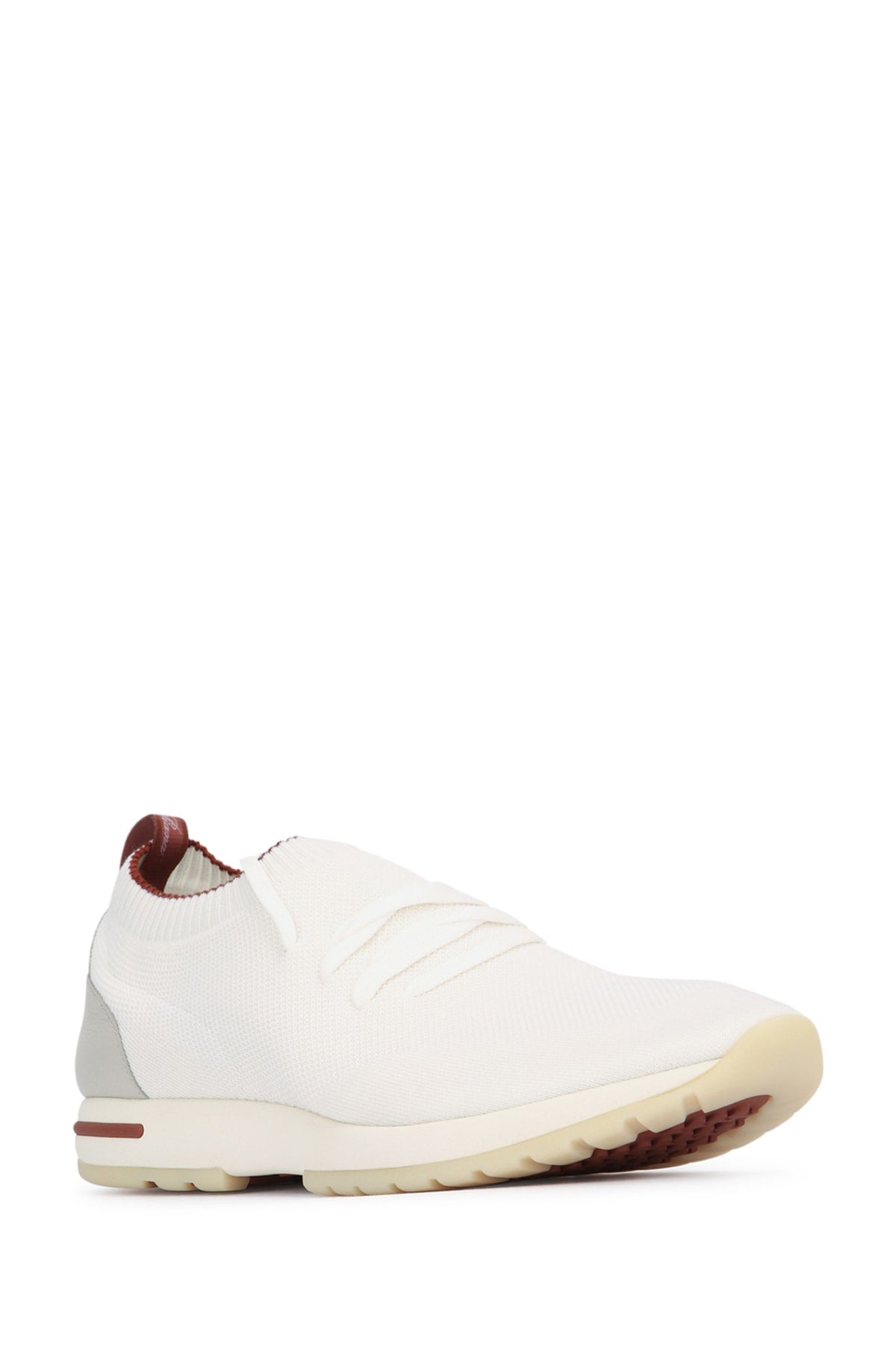 Loro Piana Men's Flexy Walk Wool Sneakers in White - view 2