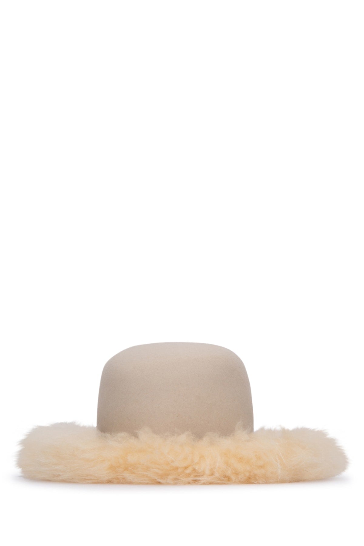 Loro Piana Women's Fur Felt Hat in Cream - view 3