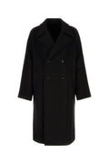 LEMAIRE Unisex Black Wool Alpaca Coat - View 1