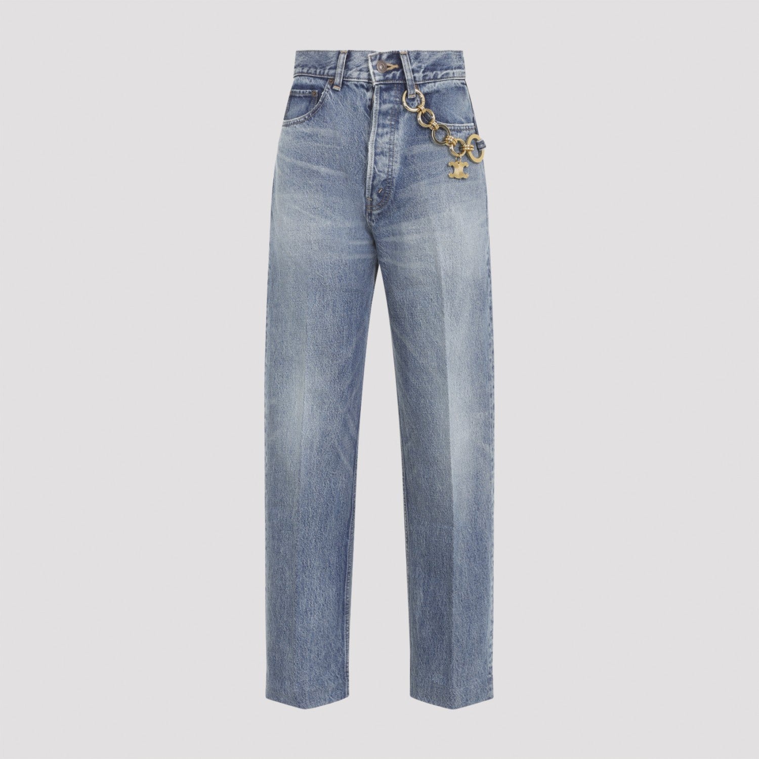 Celine Women's Boyfriend Jeans 002 in Blue - View 1
