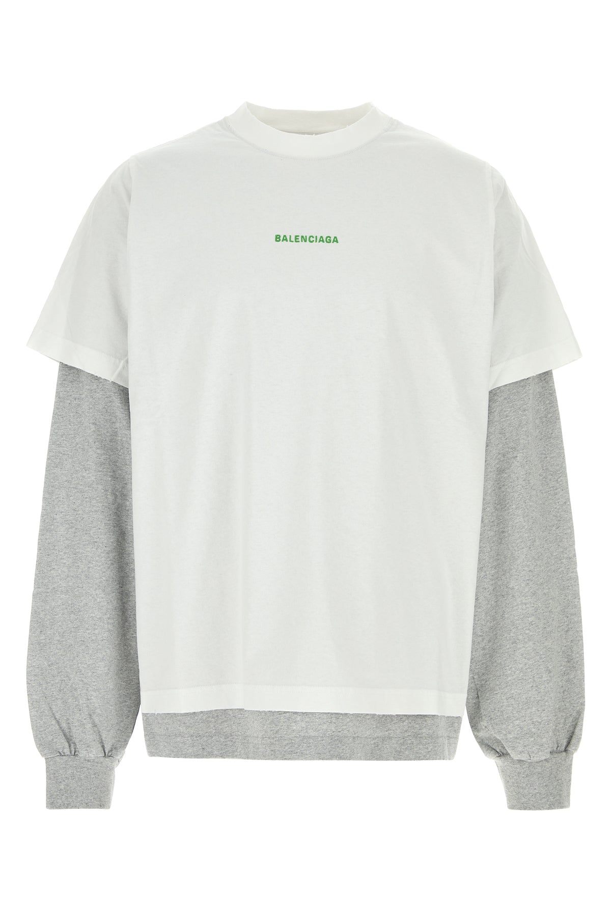 BALENCIAGA Men's Two-Tone Cotton Oversize T-Shirt - View 1