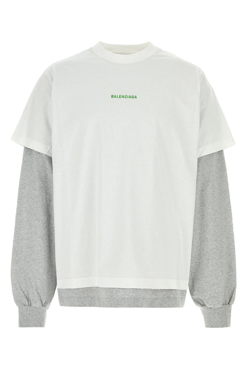 BALENCIAGA Men's Two-Tone Cotton Oversize T-Shirt - View 1