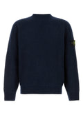 STONE ISLAND Men's Midnight Blue Cashmere Blend Sweater - View 1