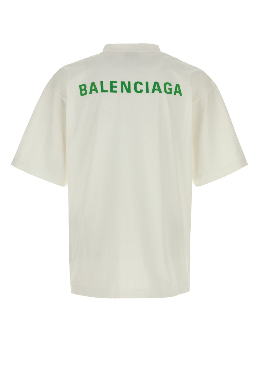BALENCIAGA Men's White Cotton T-Shirt - View 2