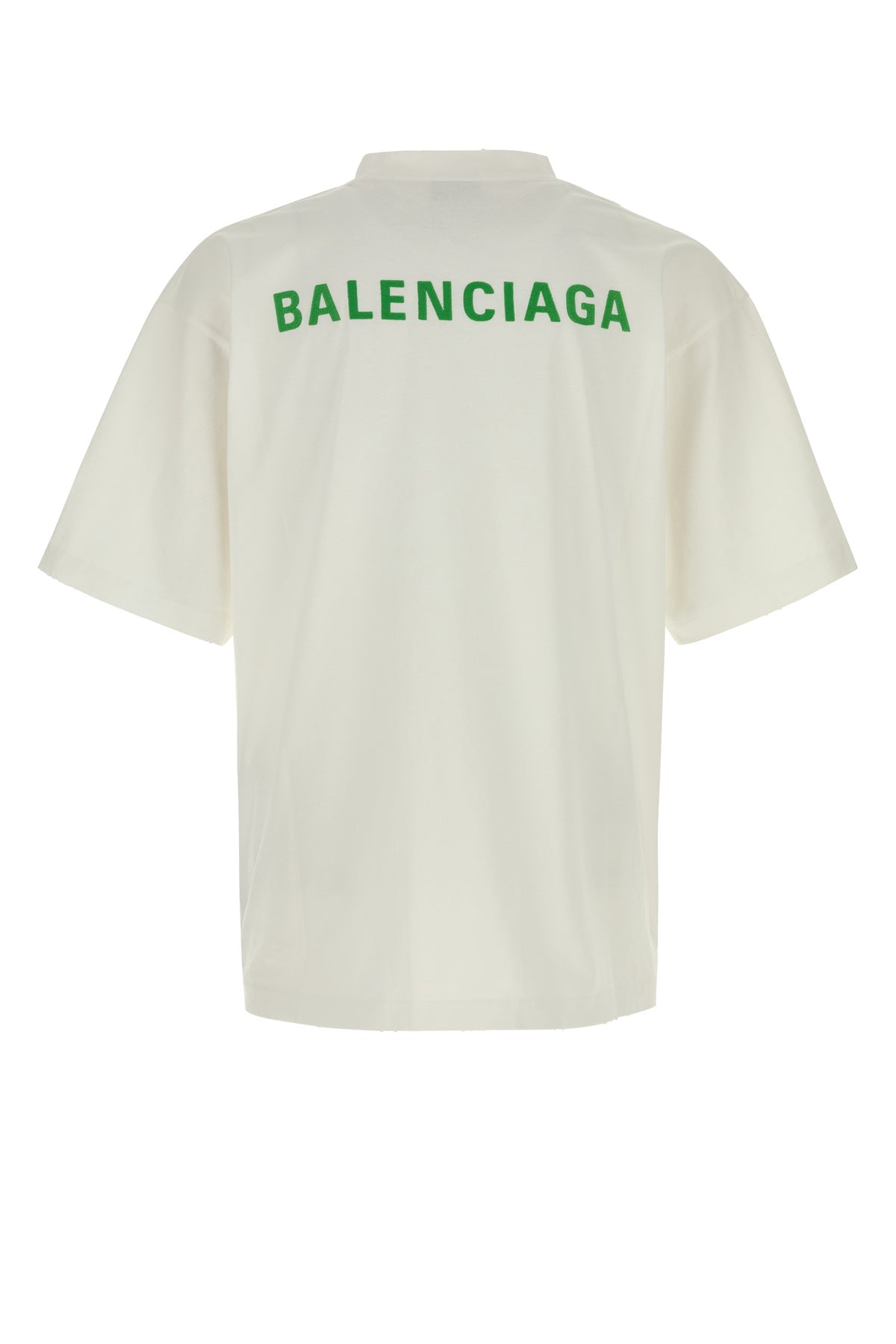 BALENCIAGA Men's White Cotton T-Shirt - View 2