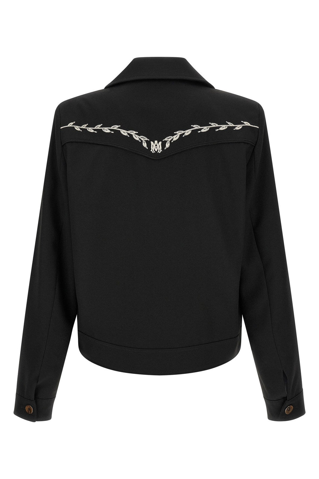 AMIRI Men's Western Jacket with Embroideries in Black (AM426JA0170002) - View 2