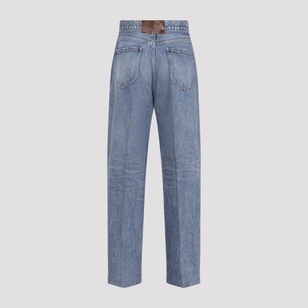 Celine Women's Boyfriend Jeans 002 in Blue - View 2