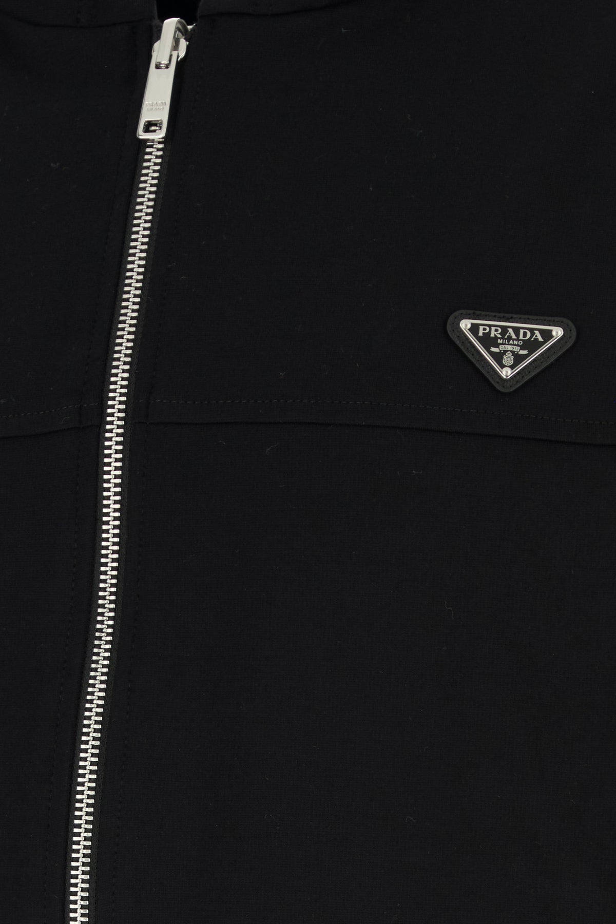 PRADA Men's Black Stretch Jersey Reversible Sweatshirt - View 3
