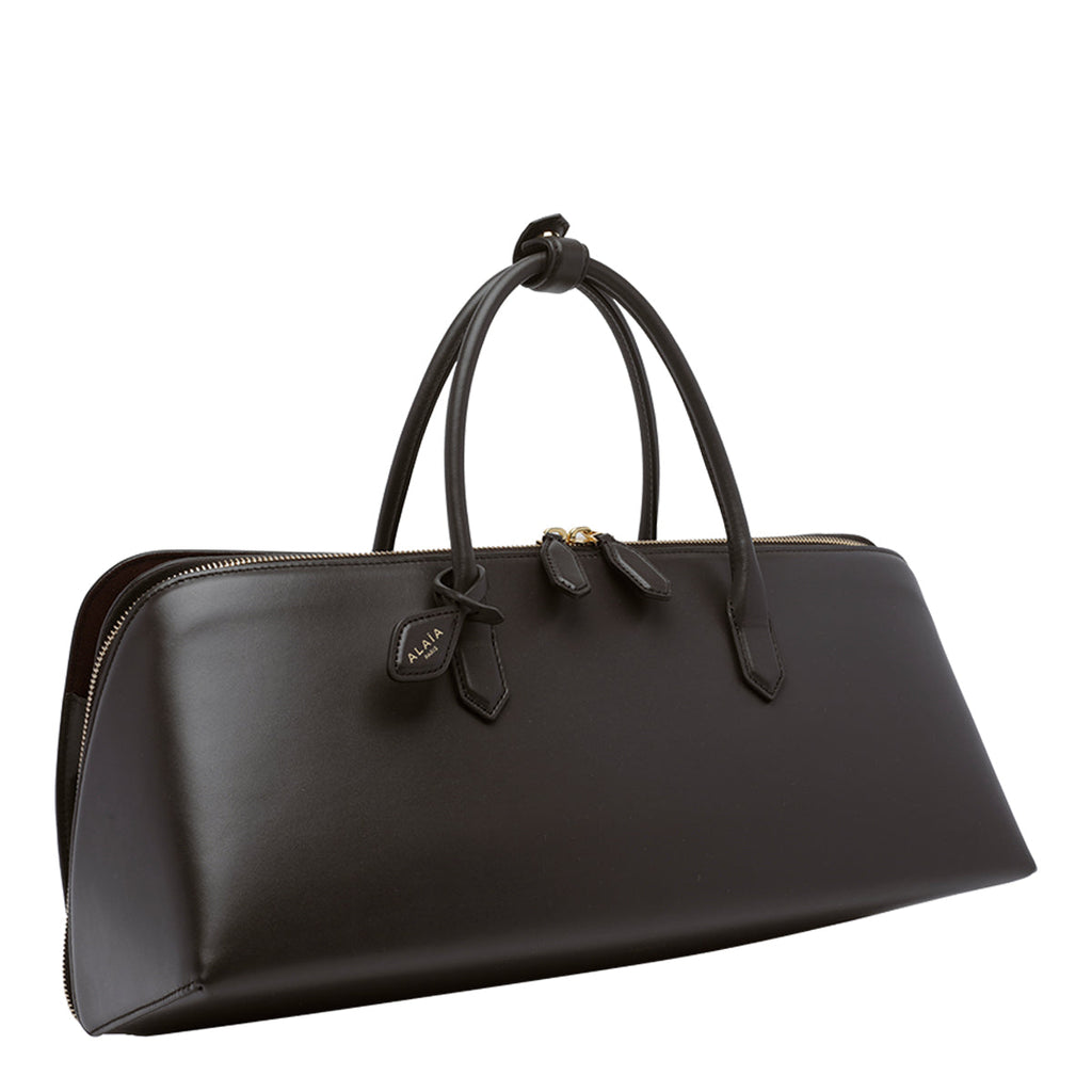 Alaia Women's Medium Delta Handbag in Fume Leather - view 3