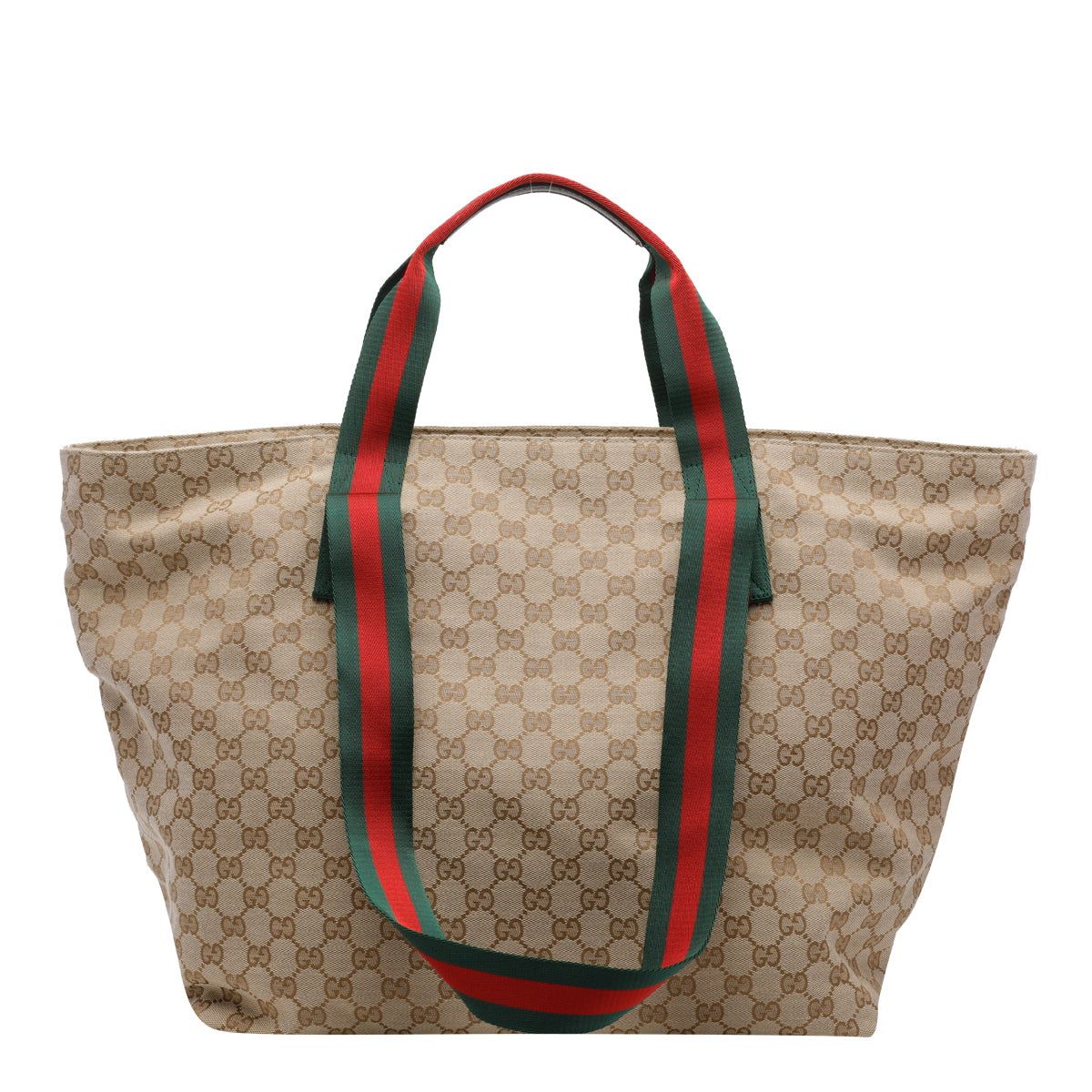 Gucci Men's Medium Gg Motif Shopping Bag in Beige Leather - view 3