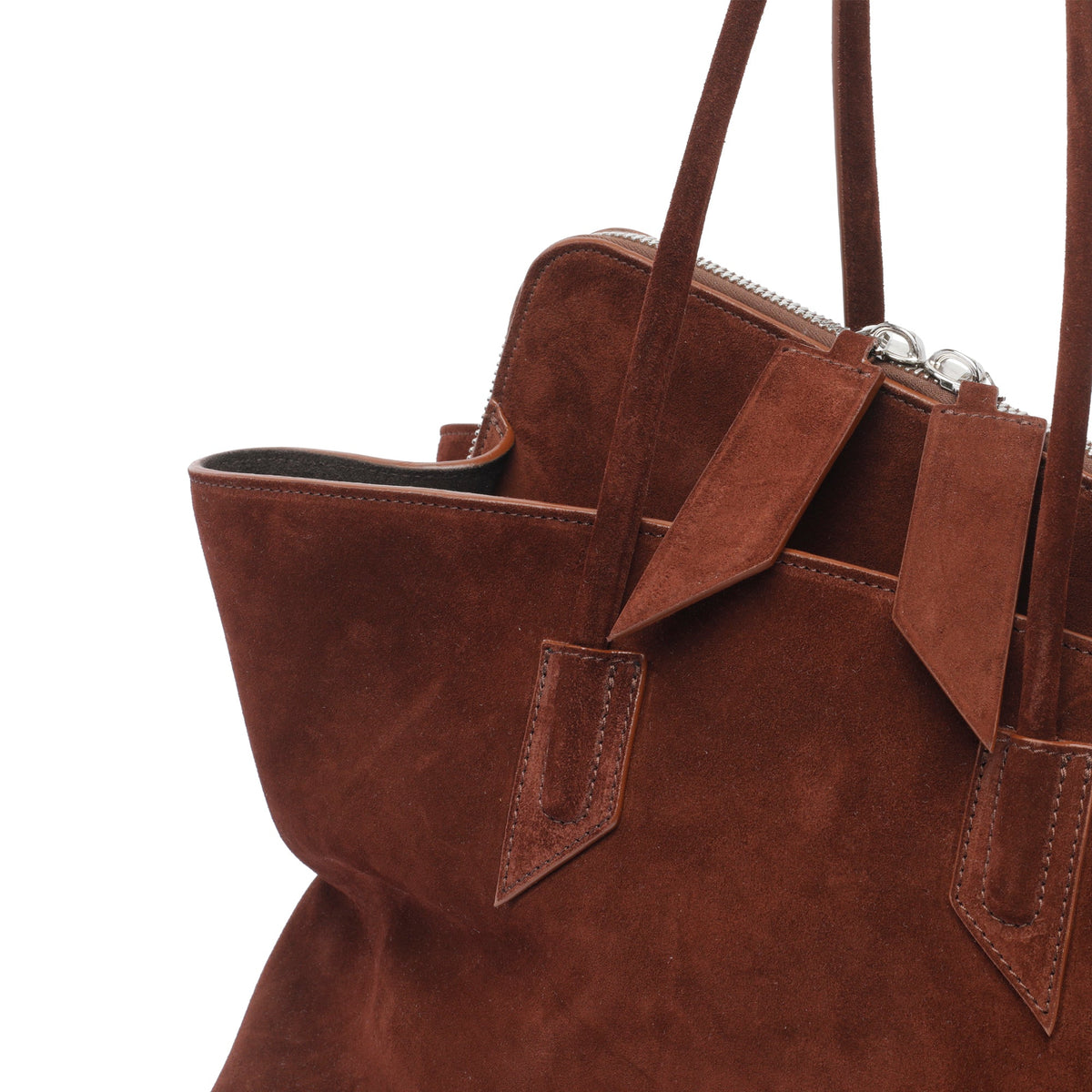 The Attico Women's Medium La Passeggiata Handbag in Brown - view 2