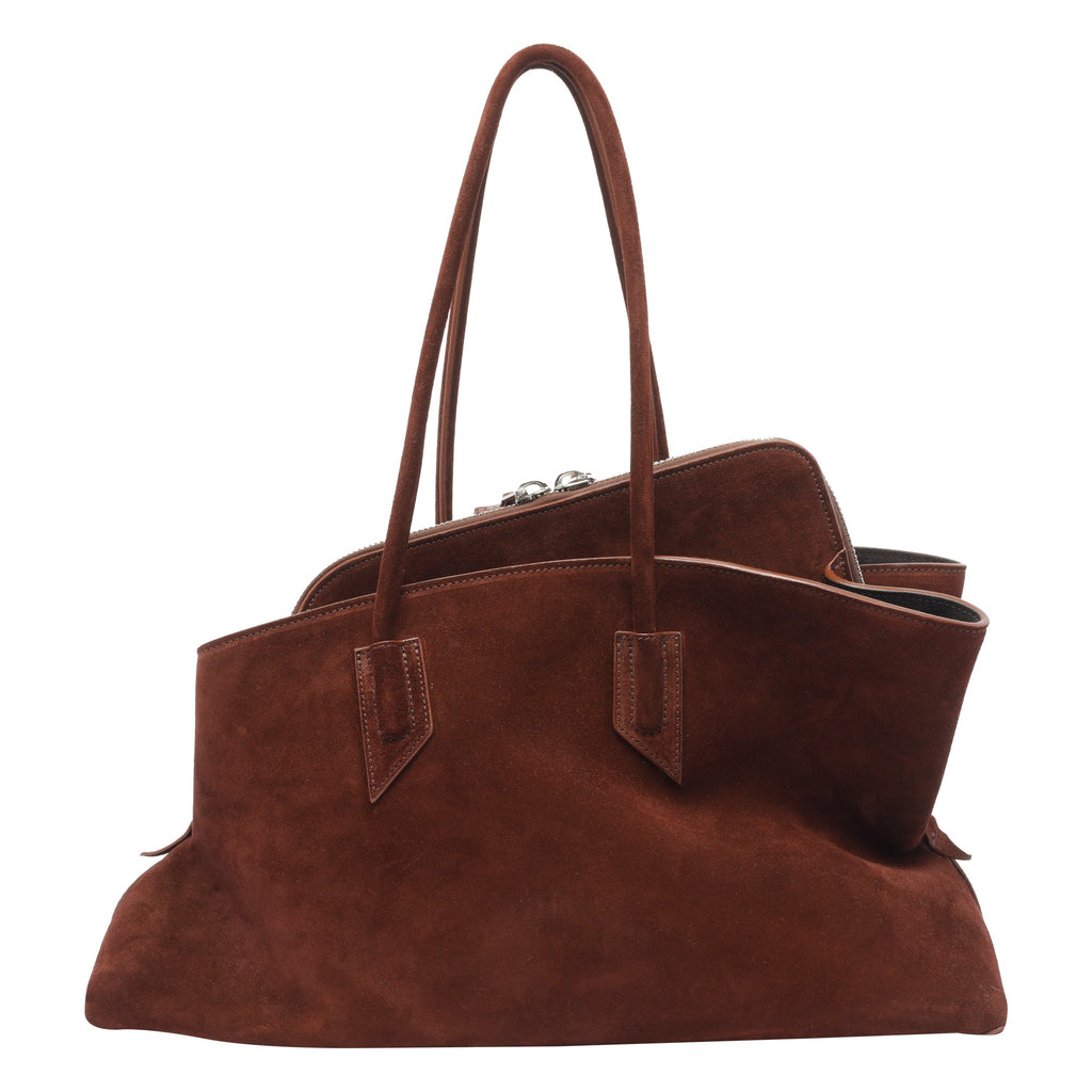 The Attico Women's Medium La Passeggiata Handbag in Brown - view 4
