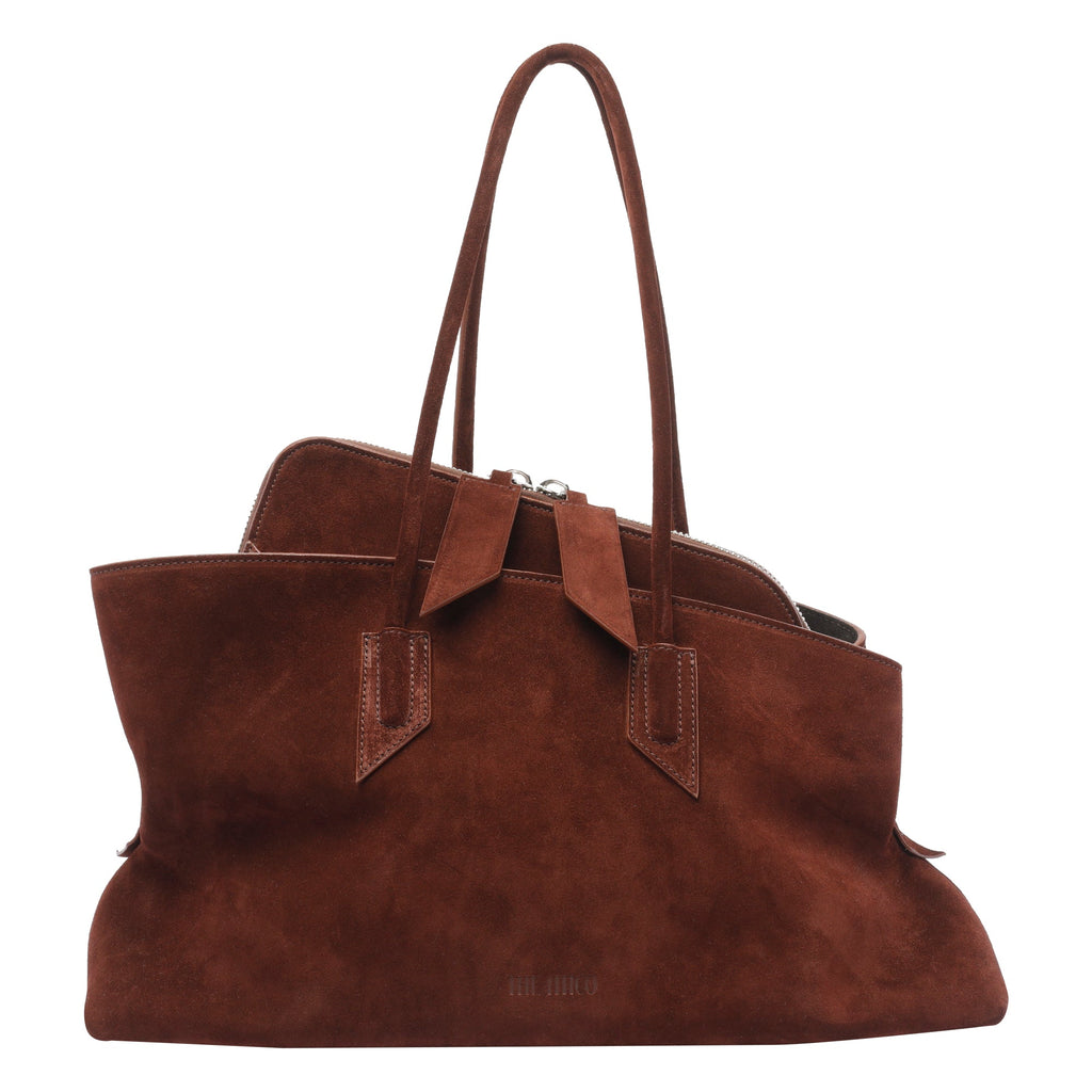 The Attico Women's Medium La Passeggiata Handbag in Brown - view 1