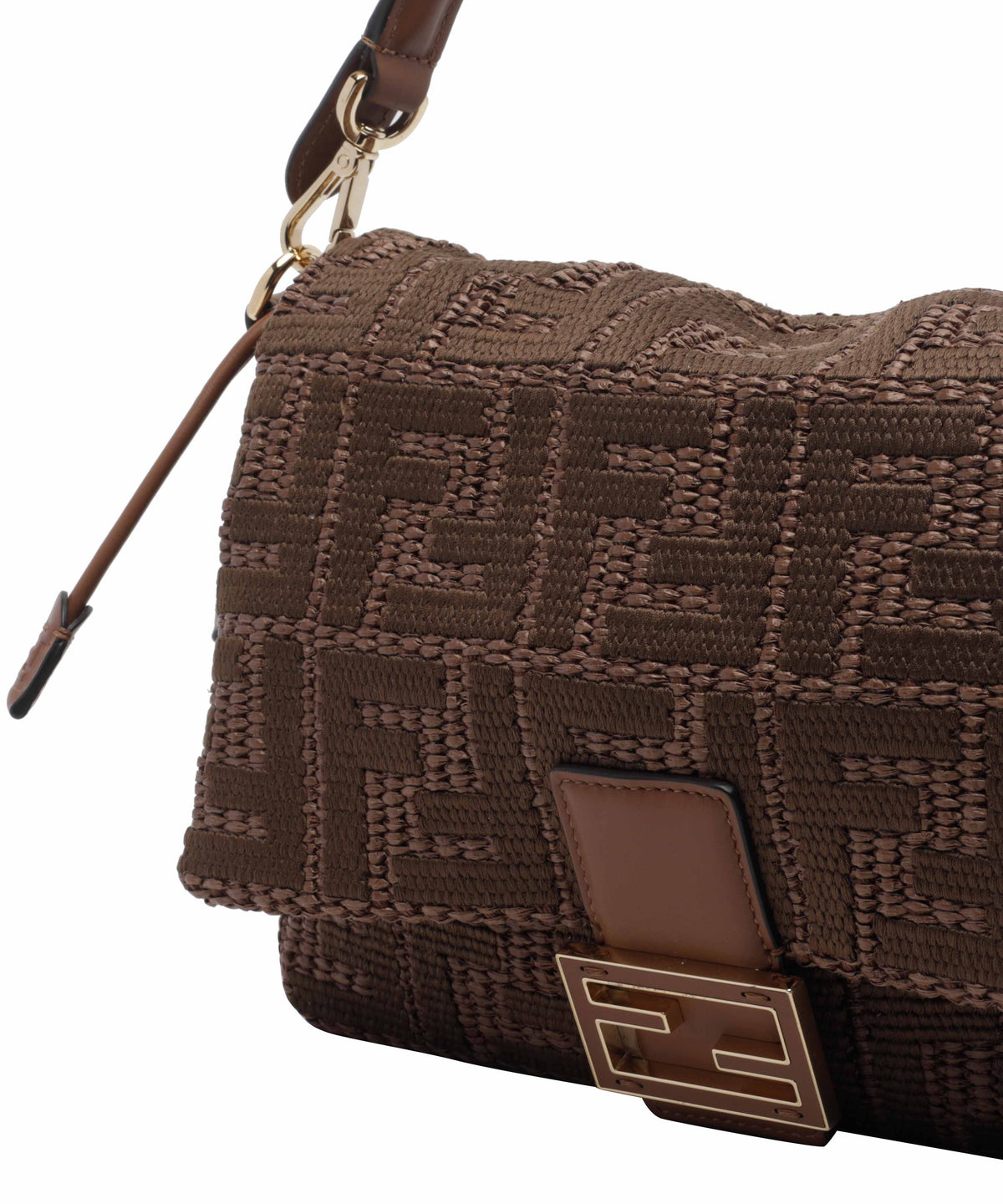 Fendi Women's Medium Mamma Baguette Shoulder Bag in Brown - view 4