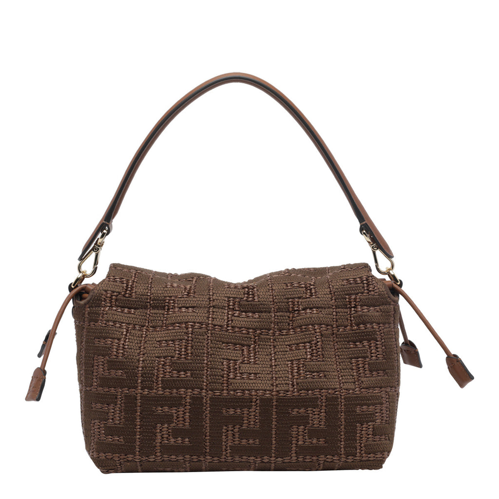 Fendi Women's Medium Mamma Baguette Shoulder Bag in Brown - view 3